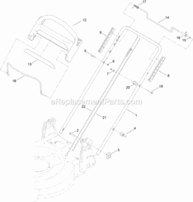 Handle_Assembly Diagram and Parts List for 314000001 - 314999999 Toro Lawn Mower