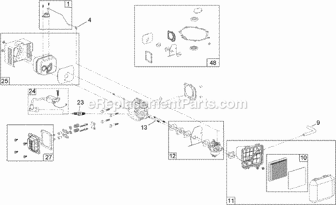 No_3_Engine_Assembly_No_121-2052 Diagram and Parts List for 312000001 - 312999999 Toro Lawn Mower
