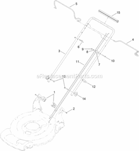 Handle_Assembly Diagram and Parts List for 312000001 - 312999999 Toro Lawn Mower