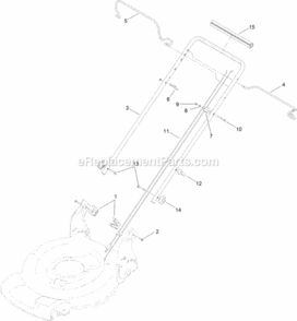Handle_Assembly Diagram and Parts List for 314200001 - 314999999 Toro Lawn Mower