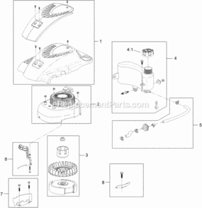 Engine_Assembly_No_1 Diagram and Parts List for 312000001 - 312999999 Toro Lawn Mower