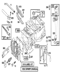 Engine Briggs & Stratton Model 128802-0615-01 Diagram and Parts List for 6900001-6999999 - 1996 Toro Lawn Mower