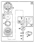 Page J Diagram and Parts List for 6900001-6999999 - 1996 Toro Lawn Mower