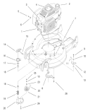 Engine Diagram and Parts List for 6900001-6999999 - 1996 Toro Lawn Mower