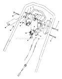 Traction Control Assembly Diagram and Parts List for 8000001-8999999 - 1988 Toro Lawn Mower