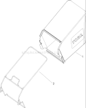 Rear Bag Assembly Diagram and Parts List for 250000001-250999999 - 2005 Toro Lawn Mower