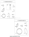 Carburetor Overhaul Kit Diagram and Parts List for 280000001-280999999 - 2008 Toro Lawn Mower