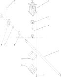 Transmission Diagram and Parts List for 250000001-250999999 - 2005 Toro Lawn Mower
