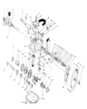 Gear Case Assembly Diagram and Parts List for 0000001-0999999 - 1990 Toro Lawn Mower