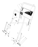Handle Assembly Diagram and Parts List for 0000001-0999999 - 1990 Toro Lawn Mower