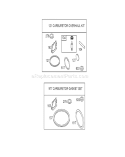 Carburetor Overhaul Kit Diagram and Parts List for 260000001-260999999 - 2006 Toro Lawn Mower
