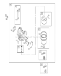 Carburetor Assembly Diagram and Parts List for 260000001-260999999 - 2006 Toro Lawn Mower