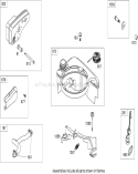 Muffler and Fuel Tank Diagram and Parts List for 280000001-280999999 - 2008 Toro Lawn Mower
