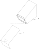 Rear Bag Assembly Diagram and Parts List for 280000001-280999999 - 2008 Toro Lawn Mower