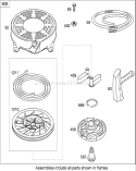 Starter Assembly Diagram and Parts List for 280000001-280999999 - 2008 Toro Lawn Mower