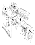 Gear Case Assembly Diagram and Parts List for 790000001-799999999 - 1997 Toro Lawn Mower