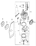 Part Location Diagram of 16015-ZE0-831 Honda Chamber Set- Float