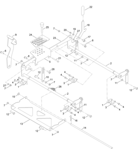 Decklift Assembly Diagram and Parts List for 418000000 - 418311639 Toro Lawn Tractor