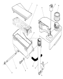 Air Cleaner & Fuel Tank Assembly Diagram and Parts List for 1000001-1999999 - 1991 Toro Lawn Mower