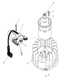 Magneto & Flywheel Assembly Diagram and Parts List for 1000001-1999999 - 1991 Toro Lawn Mower