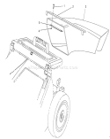 Side Discharge Chute Diagram and Parts List for 1000001-1999999 - 1991 Toro Lawn Mower