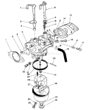 Carburetor Assembly Diagram and Parts List for 1000001-1999999 - 1991 Toro Lawn Mower