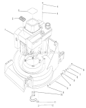 Engine Assembly Diagram and Parts List for 1000001-1999999 - 1991 Toro Lawn Mower
