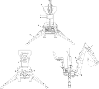 Decal Location Assembly Diagram and Parts List for 321000001 - 321999999 Toro Lawn Tractor Accessories