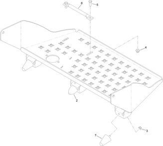 Platform Assembly Diagram and Parts List for 409760523-999999999 Toro Aerator