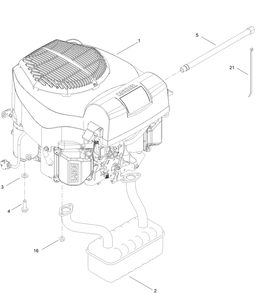 Engine Assembly Diagram and Parts List for 413000000 - 999999999 Toro Lawn Tractor