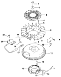 Part Location Diagram of 237878-S Kohler Stator Kit