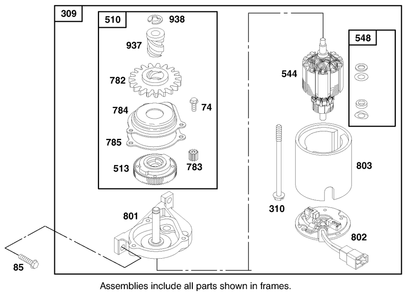 Engine Briggs & Stratton Model 12h807-1760-E1 Diagram and Parts List for 8900001 - 8999999 Toro Lawn Mower