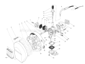Carburetor & Air Cleaner Assembly Diagram and Parts List for 6000001-6002183 - 1986 Toro Leaf Blower / Vacuum