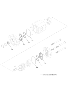 Part Location Diagram of 104-4284 Toro Seal Kit