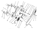 Pulley and Belt Cover Diagram and Parts List for 6900001-6999999 - 1996 Toro Snow Blower
