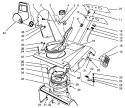 Upper Shroud Assembly Diagram and Parts List for 4900001-4999999 - 1994 Toro Snow Blower