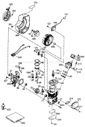 Engine Diagram and Parts List for 4900001-4999999 - 1994 Toro Snow Blower