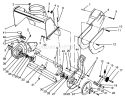 Rotor Housing Assembly Diagram and Parts List for 4900001-4999999 - 1994 Toro Snow Blower