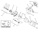 Starter Motor Diagram and Parts List for 4900001-4999999 - 1994 Toro Snow Blower