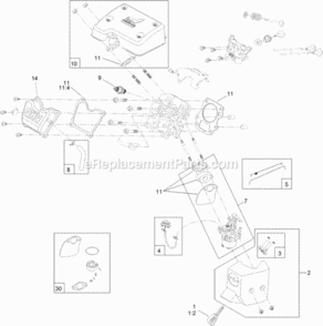 Engine_Assembly_No_1 Diagram and Parts List for 315000001 - 315999999 Toro Snow Blower