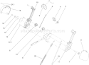Lever Chute Control Assembly Diagram and Parts List for 280000001-280999999 - 2008 Toro