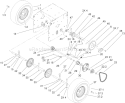 Wheel Clutch Assembly Diagram and Parts List for 270000001-270999999 - 2007 Toro