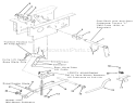 Hydrostatic Lift Linkage 312-H & 416-H Diagram and Parts List for 1990 Toro Lawn Tractor