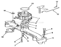 Intake Manifold Diagram and Parts List for 1990 Toro Lawn Tractor