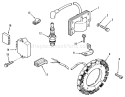 Kohler Ignition System Diagram and Parts List for 1990 Toro Lawn Tractor