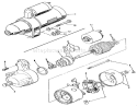 Starter Diagram and Parts List for 1990 Toro Lawn Tractor