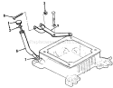 Oil Fill Tube And Bracket Diagram and Parts List for 2000001-2999999 - 1992 Toro Lawn Tractor