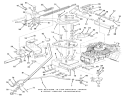 Hydrostatic Transaxle-Control Linkage Diagram and Parts List for 1989 Toro Lawn Tractor