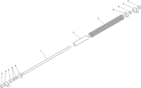 Deck Lift Spring Assembly No. 119-2337 Diagram and Parts List for 413000000 - 999999999 Toro Lawn Mower