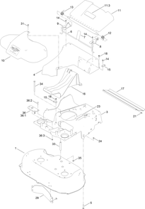 Frame Assembly Diagram and Parts List for 407800000 - 410174254 Toro Lawn Mower
